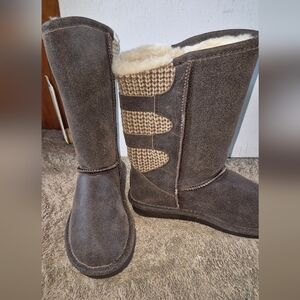 BEARPAW Boshie Brown Winter Boots Sz.7 NWT